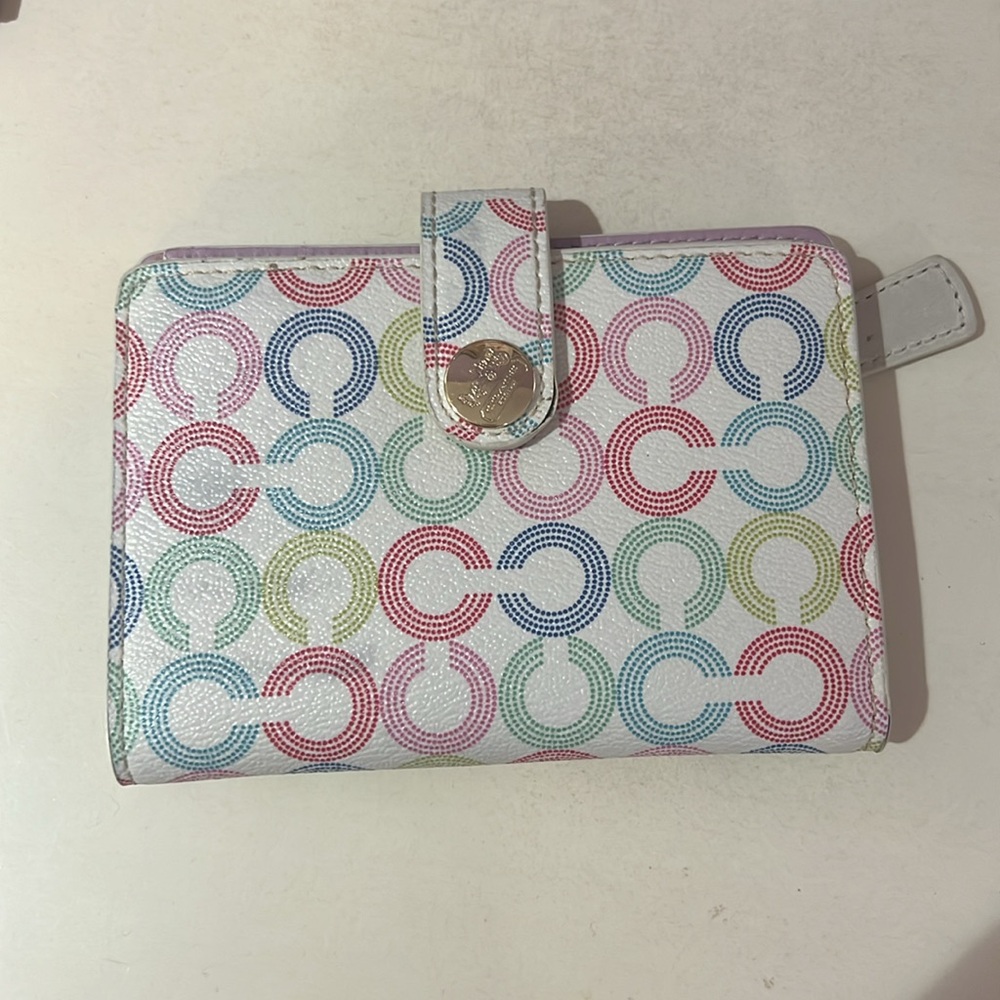 Coach Colorful Pastel Leather Wallet